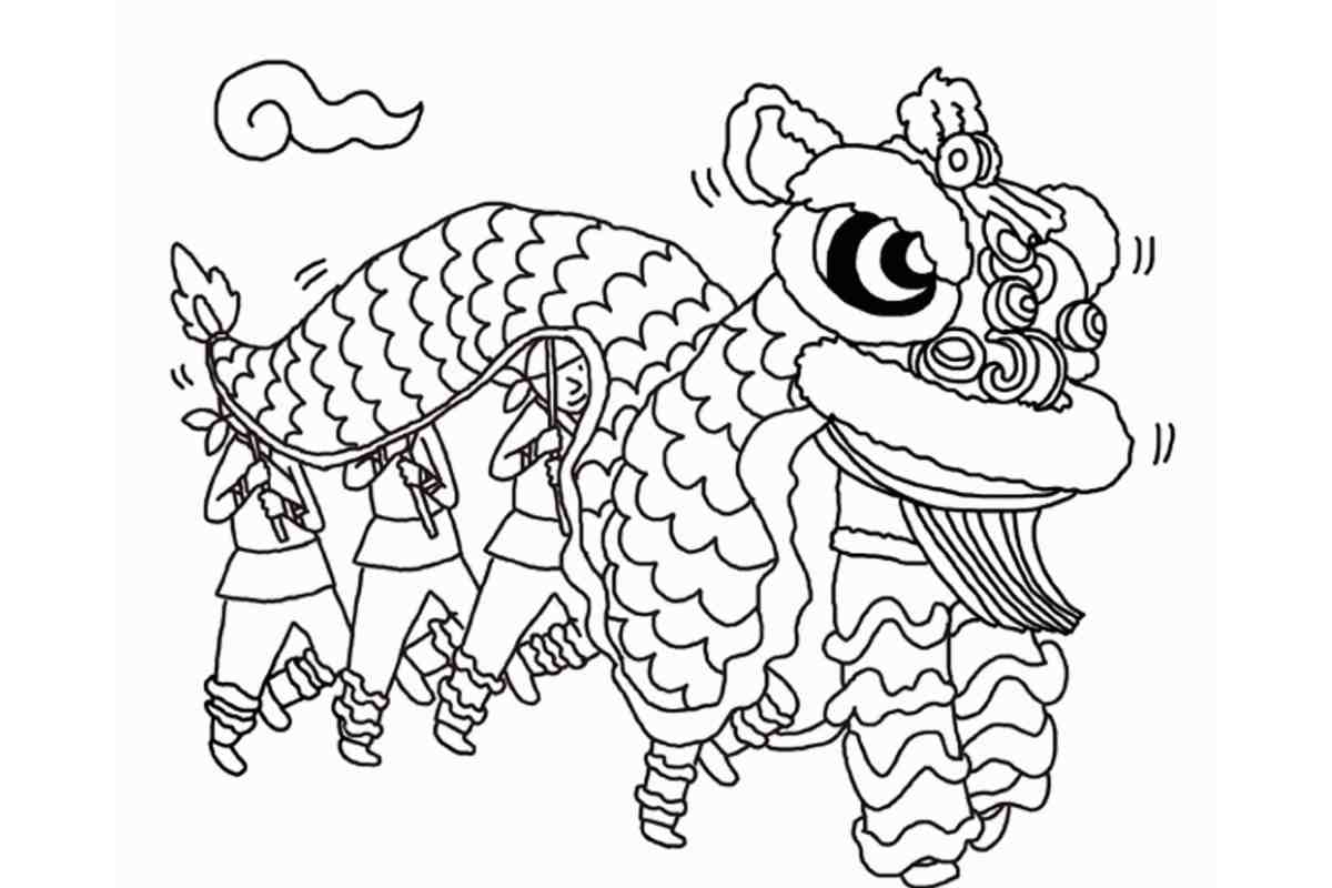 Chinese New Year Colouring Pages