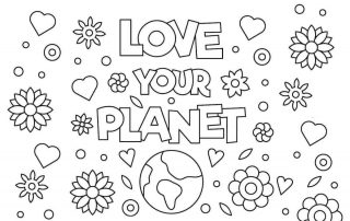 Earth Day Colouring Pages lead - Mykidstime