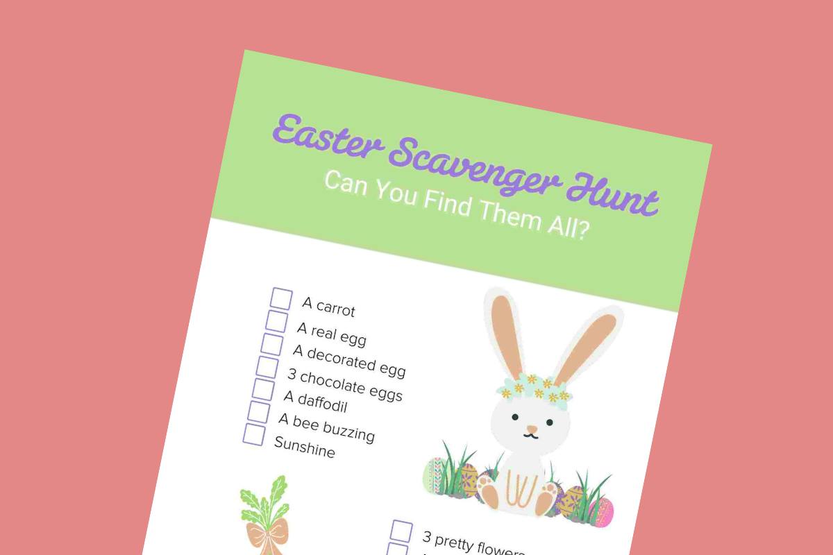 Easter scavenger hunt lead - Mykidstime