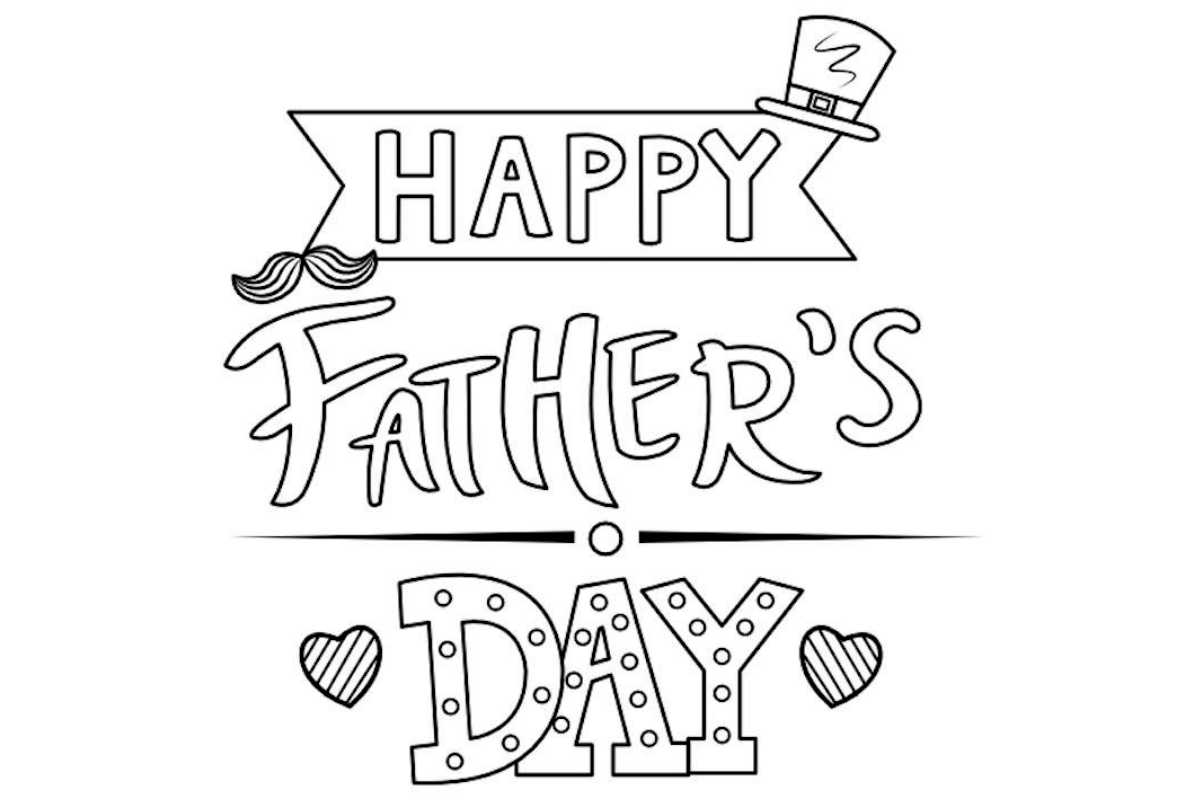 Father's Day colouring pages - Mykidstime