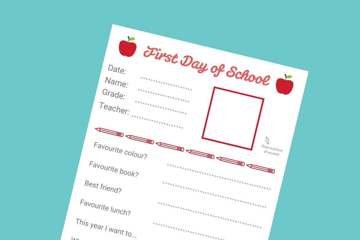First Day of School Interview download lead - Mykidstime
