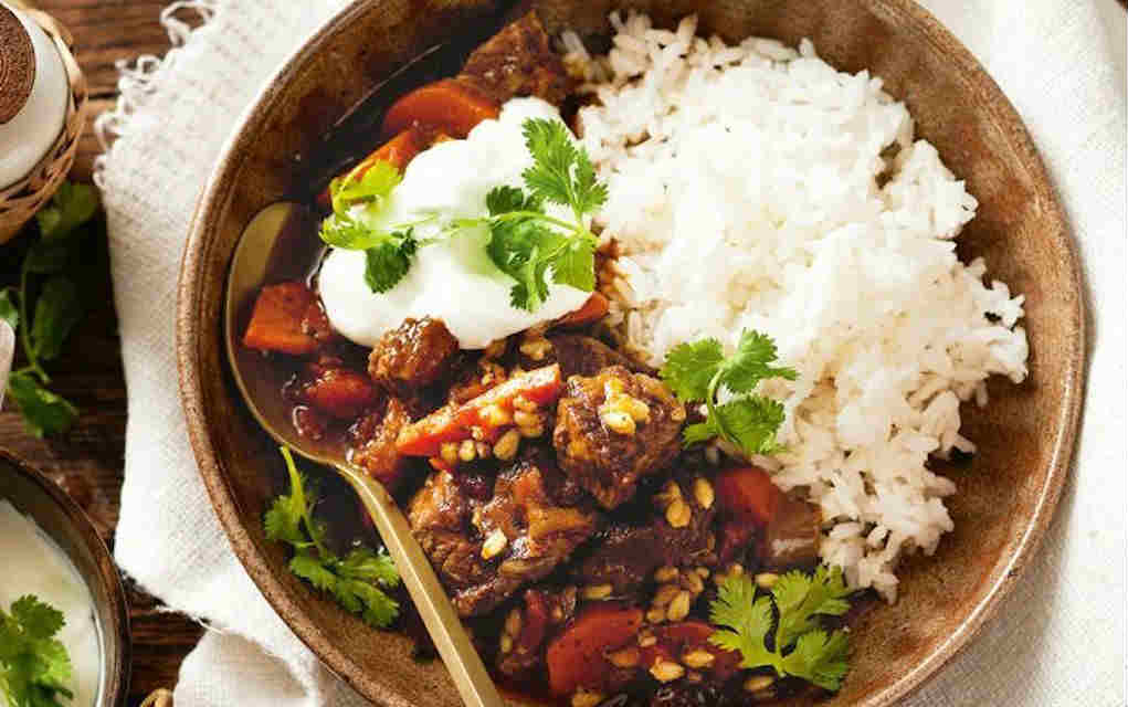Slow Cooker Moroccan Beef and Barley Stew - Taste - Mykidstime slow cooker family meals