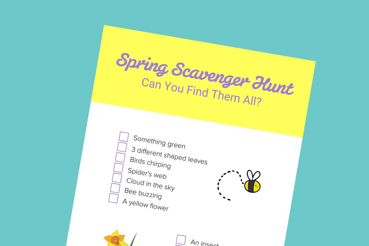 Spring scavenger hunt lead - Mykidstime
