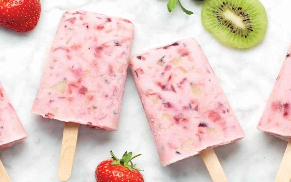 summer fruit lollies for healthy frozen treats